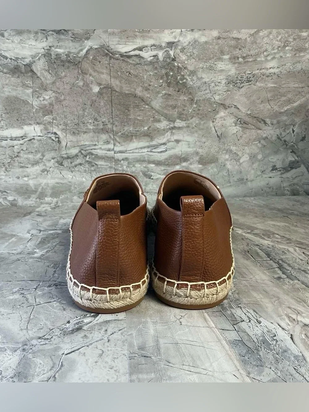 Lauren Ralph Lauren CAMERYN IV TUMBLED LEATHER ESPADRILLE